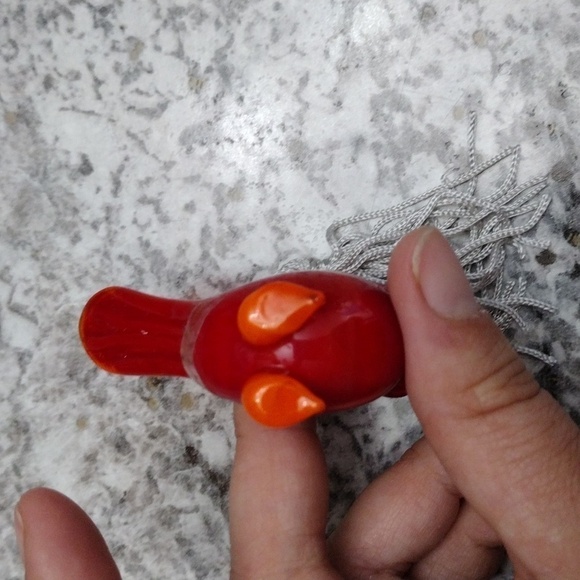 Lenox For the Holidays Cardinal art glass Christmas ornament - Picture 10 of 13